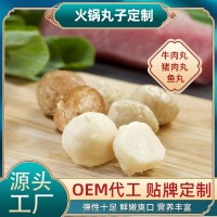 火鍋丸子批發(fā)代工牛肉丸豬肉丸魚丸貼牌定制冷凍食材燒烤關東煮