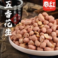 【老鄉(xiāng)專屬】五香花生米烘烤制作咸香酥脆可口沈陽春紅食品廠家