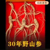 林下參30年野山參25年人參長(zhǎng)白山野生老山參整支禮盒裝泡酒煲湯